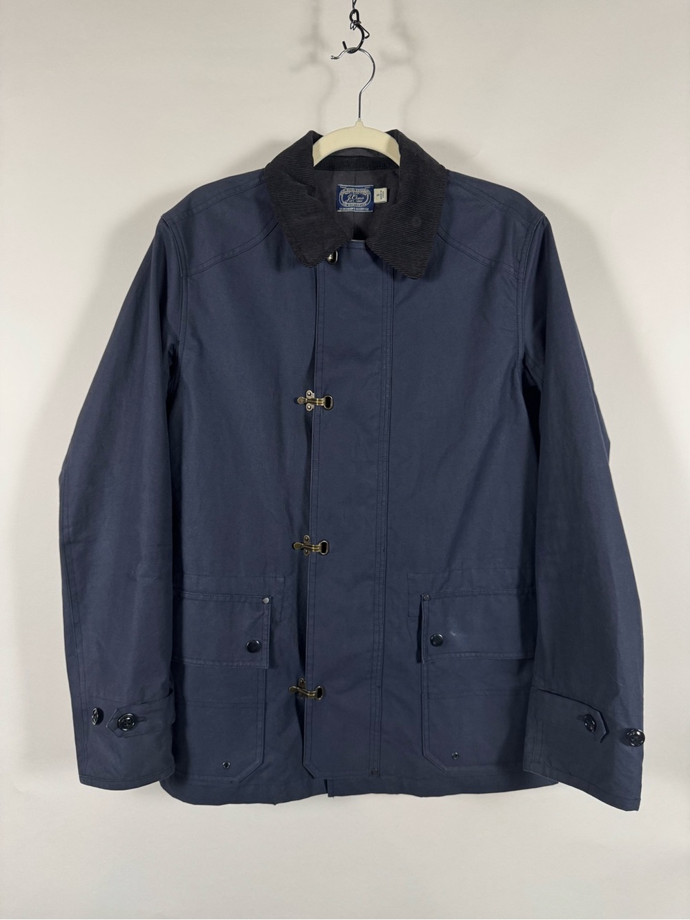J. Crew Men's S Halley Stevenson Waxed-cotton Fireman Bretton Toggle Jacket Barn